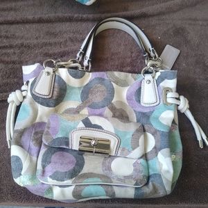 Coach Kristin OP Art Sequin HoBo purse L0969-14750